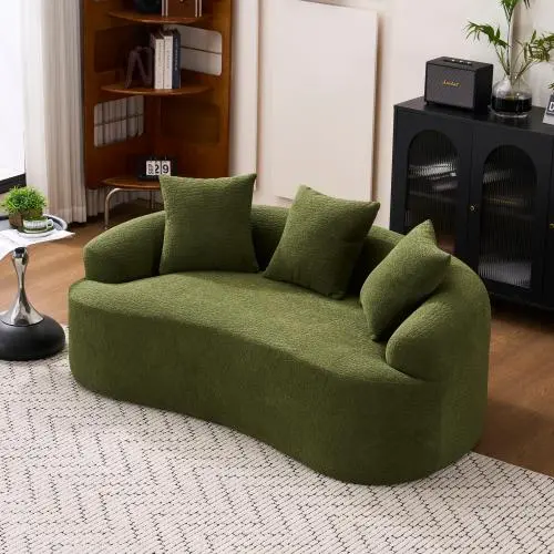 Antique Green + Chenille + 2 seat + Foam