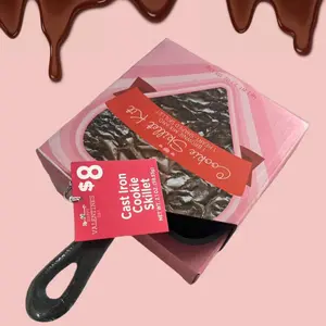 Cast Iron 6"x6" Heart-Shaped Cookware Skillet, Ideal Pans for Valentine's Day Celebrations