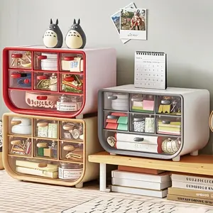 Desktop Storage Box, Multi-Grid Large Capacity Organizer, Office Supplies Holder, Bedroom Living Room Desk Accessories, Stationery Storage Organizer, Desk Organizer Tidy