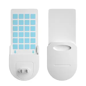 Indoor Flying Insect Trap: Plug-in design, includes 10 glue cards and a blue UV light; suitable for catching mosquitoes, fruit flies, and houseflies.