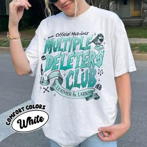 Leather and Lark Dark Romance Shirt, Multiple Deleters Club T Shirt, Brynne Inspired Book Shirt, Gift For Book Lover