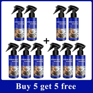 Car Rust Remover Clean Metal Iron Quickly Auto Exhaust Pipe Rust Derusting Spray Stain Removal Agent Car Wheel Hub Care NONE