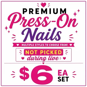 Premium Press On Nails, Single Item Individual Pack, Multicolor