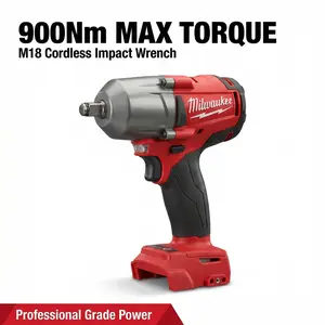 Milwaukee 18V  Wrench Industrial Automotive Use M18 Lithium Replacement Battery Pack chrome sockets and impacts