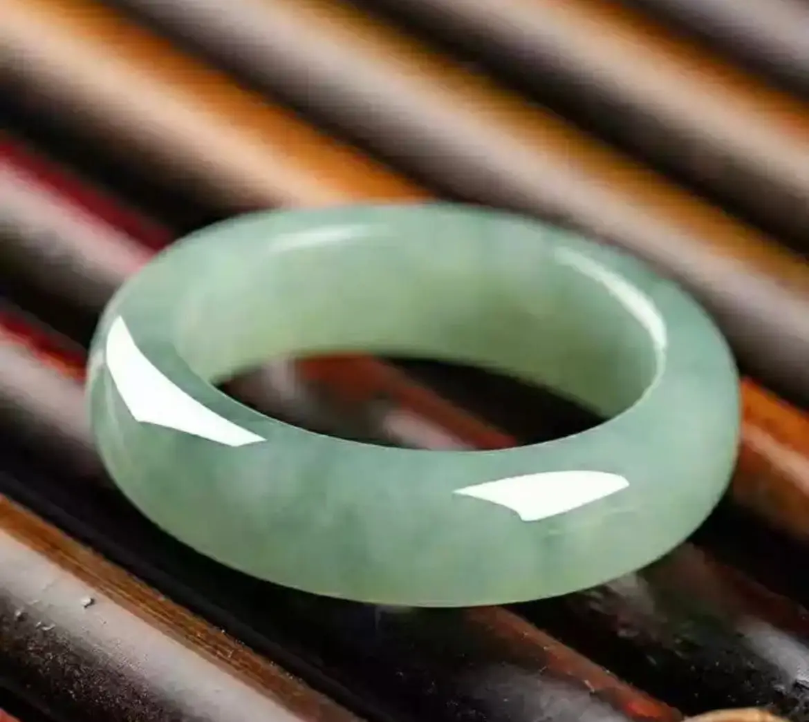Unique Natural Jade Stone Ring for Adults - Available in Sizes 7 to 10
