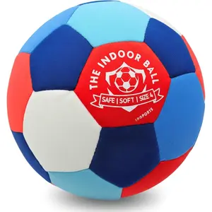 The Indoor Ball -- Soft  Padded Size 4 Soccer Ball for  (Ages 3+) -- Essential House Ball or Soccer  for Quiet Juggling and Indoor  -- Realistic