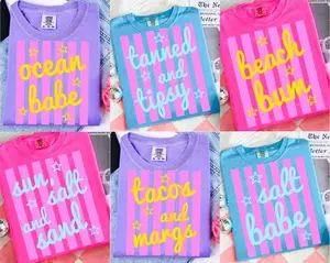 Comfort Colors Sunshine T-Shirt, Beach Life Tee Bundle, Sweet Summer Time Shirt, Neon Trendy Summer Vibes, Distressed Beach Tee, Lake Pool River TShirt, Salty