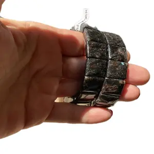 Astrophyllite crystal bangle bracelet