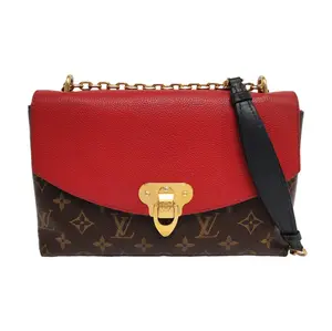 Pre-owned Louis Vuitton leather Crossbody Bags SAINT PLACIDE brown coated canvas monogram shoulder bag crossbody bag with gold hardware