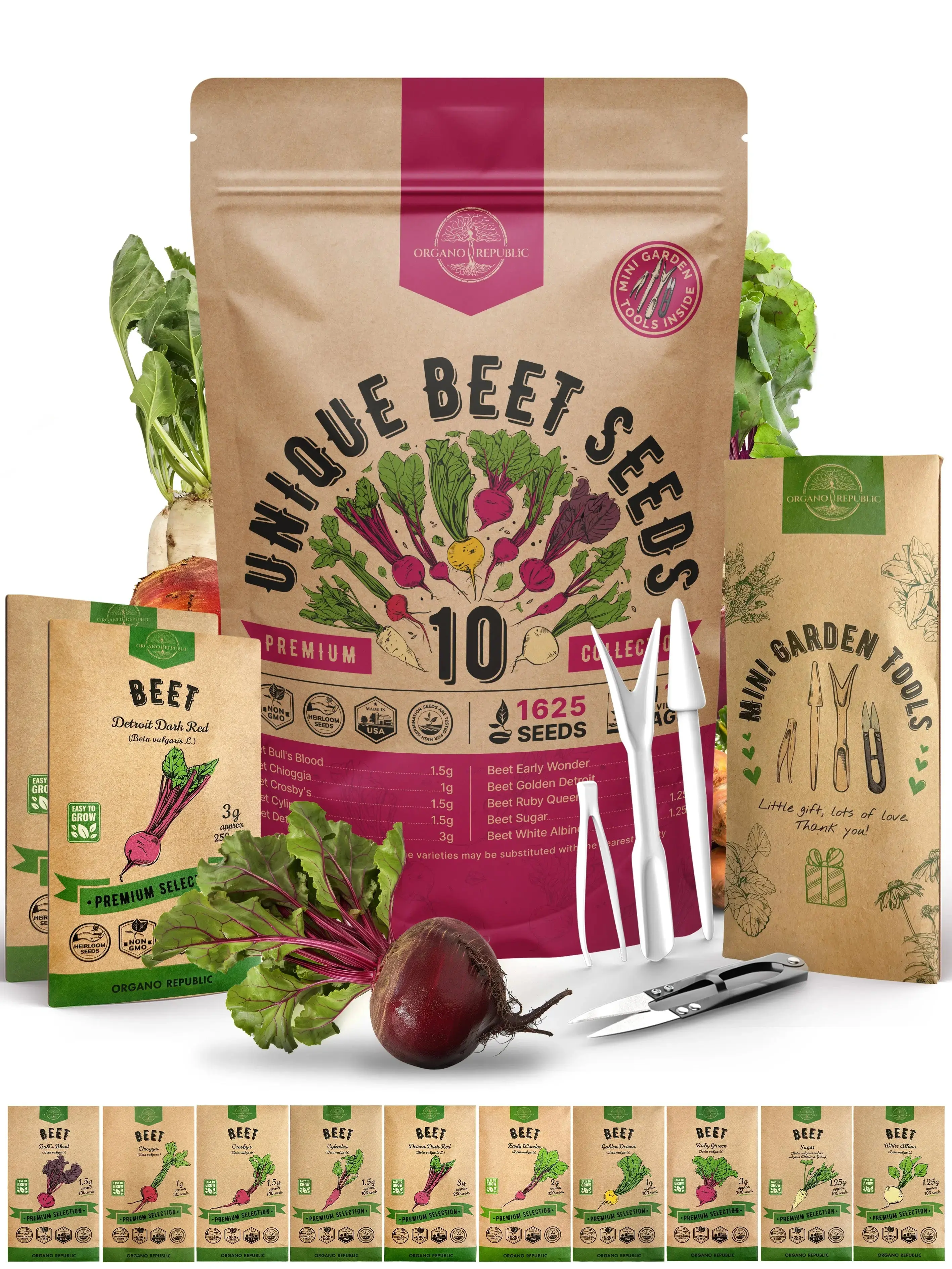 Rare Beet Seeds Variety Pack – Non-GMO Heirloom