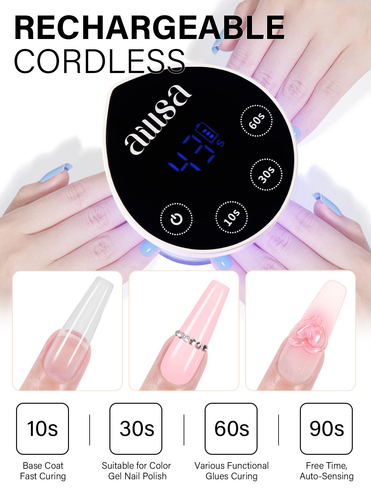AILLSA Upgraded DIY Nail Kit Medium Square 224pcs Nail Tips in 14 Sizes with Soild Gel Nail Glue,Nail Dehyrator,4 Timers Auto Sensor UV Lamp,3 Gel Polish,Top Coat,Nail Stamp,Cuticle oil, gelx nail,Manicure Fall Nails Birthday&Chritmas Gift for Girl AILLSA Upgraded DIY Nail Kit Medium Square 224pcs Nail Tips in 14 Sizes with Soild Gel Nail Glue,Nail Dehyrator,4 Timers Auto Sensor UV Lamp,3 Gel Polish,Top Coat,Nail Stamp,Cuticle oil, gelx nail,Manicure Fall Nails Birthday&Chritmas Gift for Girl