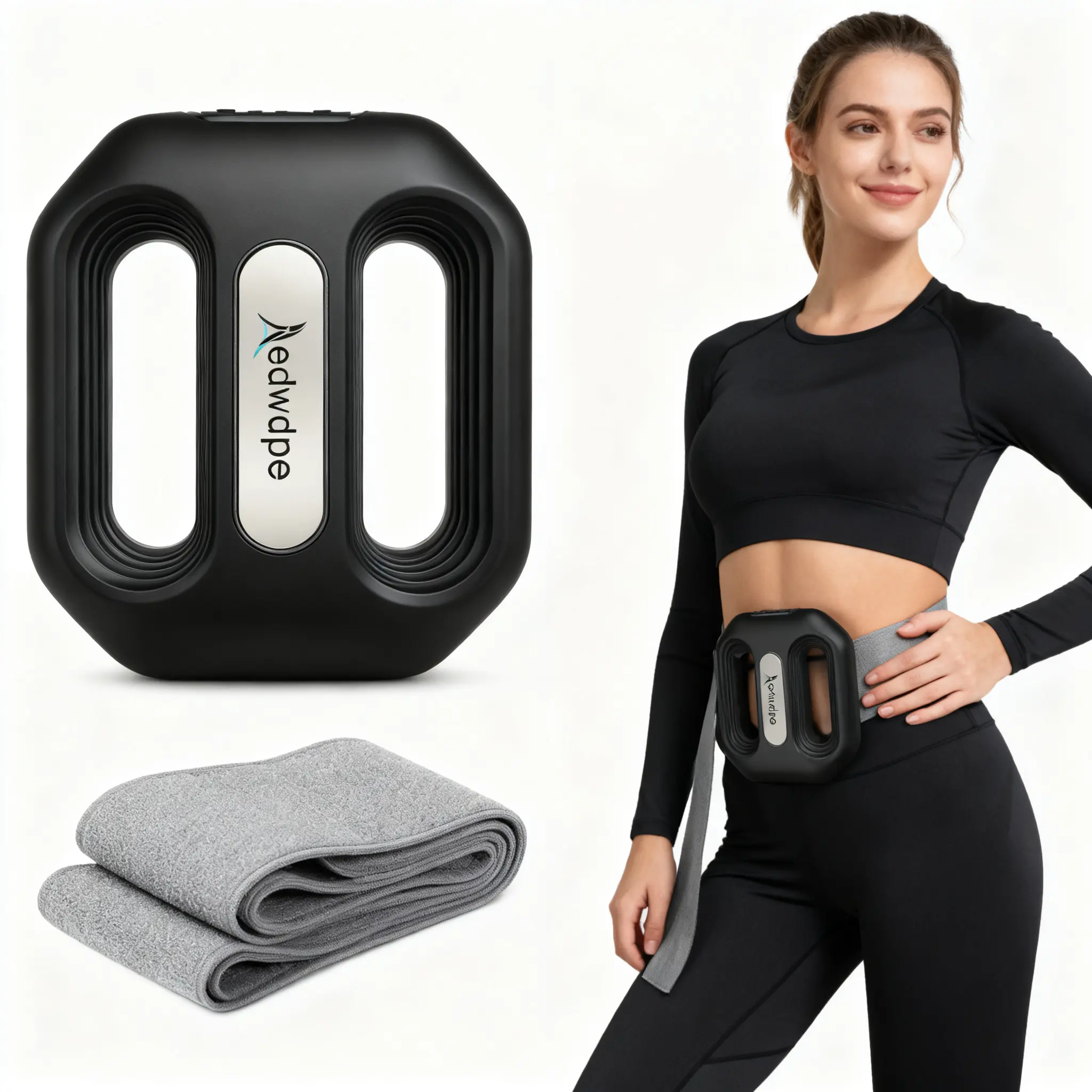 Electric Portable Waist Massager - Shaping & deep muscle Relaxing Tool for Waist & Leg Muscle Relief. High capacityBattery, Long - lasting Power. Ideal Gift for Parents, Great forHome Fitness relaxation