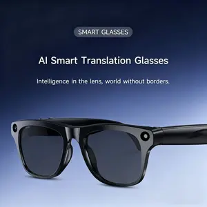 Touchscreen Bluetooth-compatible Smart Glasses Camera, HD Camera, Bluetooth-compatible Voice Communication, Lightweight Design, Interchangeable Lenses, Touch Control Glasses