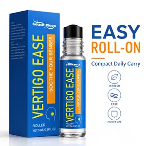Vertigo Relief Roll On Aromatherapy Roller 10ml Natural Calming Scent Dizziness Support Oil, Portable Motion Sickness & Lightheadedness Pulse Point Stick, Stress Fatigue Imbalance Soothing Travel Self Care Essential Oil Roller for On The Go Daily Wellness