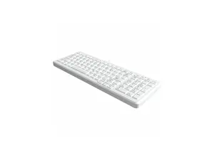 TG3 CK103S: Sealed, Washable Keyboard - Cable Connectivity - Compact - USB Interface - 103 Key(s) - Silicone Rubber - White