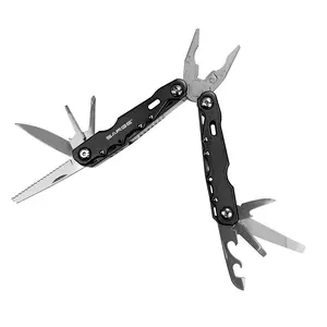 Sarge Knives 14-in-1 Compact Pocket-Sized Stainless Steel Multitool Set, Locking Tools, Tactical Look for Outdoor Camping and Everyday Carry