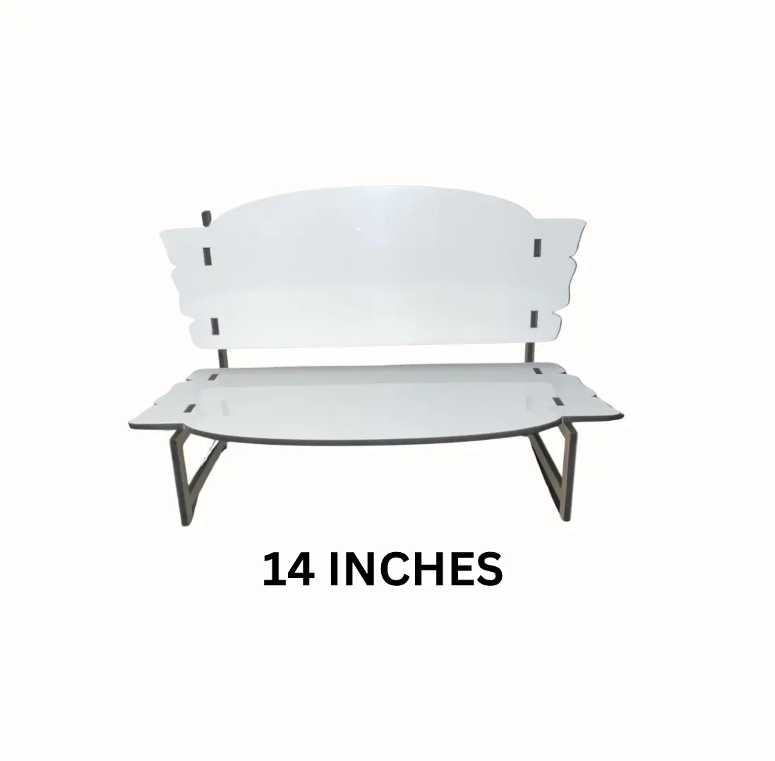 Memorial Bench | Large Sublimation Blank Photo Bench | Sublimation Bench | 14 inches