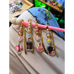 Pretty Girl Bookmark Charms/ Beaded Bookmarks