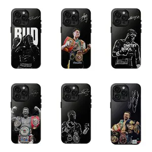 Boxing Legends Signature Legendary Boxer Collection, Iconic Fighting Star Black Gifts For American Professional Boxing phone Cases For iPhone 12,13,14,15,16,17Promax Pro Plus,durable phone case,It's a great gift for a good friend,for holidays, Accessories