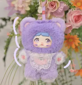 [Summer New Product] MINISONommi Glutinous Rice Fruit Fun Series Plush Blind Box, Cute Rubber Face Plush Keychain, Surprise Gift, Adorable Design, Eyes Can Change, Perfect for Gifting