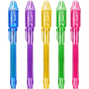 Invisible Spy Ink Pen 5 PCS, With UV Pen Light, Party Favors for Kids 8-12, Stocking Stuffers for Christmas, provide Thanksgiving, Halloween for Boys Girls Goodie Bag