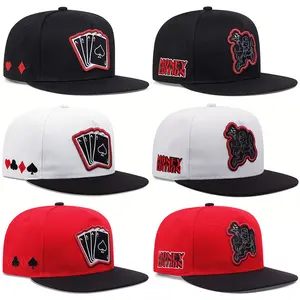 Unisex All Season Baseball Cap Large Head Circumference Hip Hop Hat Fashion Poker Embroidery Pattern Middle-aged Men's Button Sports Running Cap Acrylic Adjustable 55-64CM bonnets  women mink  cowboy marshmallow wicker cynthia pia  headband bradley  marty