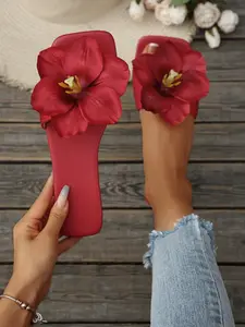 Women's Summer Flat Sandals, Square Toe PU Bow Design, Casual Outdoor Shoes for Dating Shopping Parties Beach Vacation Home