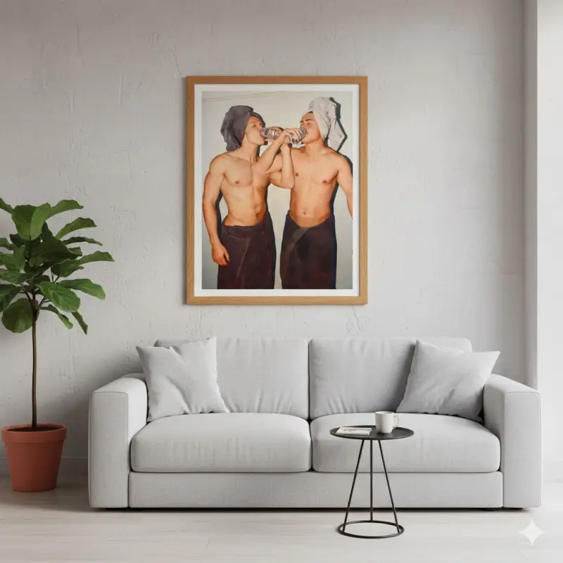 Heated Rivalry Poster, Shane Hollander and Ilya Rozanov Art Print, Hockey Romance Wall Art, Game Changers Fan Gift, MM Bookish Decor, Hudson Williams & Connor Storrie Poster