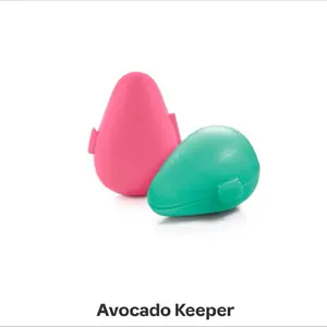 Tupperware Brands Avocado Keeper Pink & Green Food Storage Container for Fresh Avocados Preserves Freshness Reduces Waste Compact Portable Reusable Eco-Friendly Dishwasher Safe
