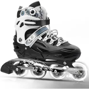Adjustable Inline Skates for Girls and Boys, Women, Men,Full Light Up Wheels and Tool Outdoor Roller Skates,Adults and Teens Skates for Beginner Outdoor and Indoor