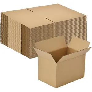 30 Pack 6x4x4 inches Small Brown Corrugated Cardboard Shipping Boxes for Packing, Mailing, Moving, Business