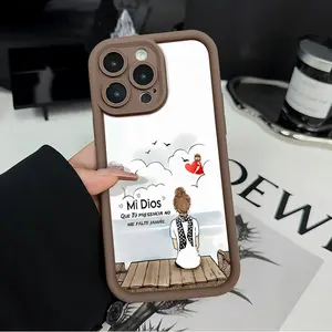 Heavenly Hope Phone Case for iPhone 16 15 14 Pro Max 13 12 11 XR XS Plus Shockproof Full Camera Protection Durable slim Silicone Cover Cellphone Protective