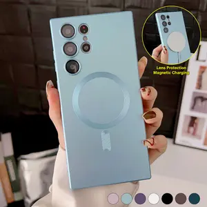 Magnetic MagSafe Case for Samsung Galaxy S24 Ultra, S23 Plus, S22, S21 - Slim, Shockproof, Wireless Charging Compatible, Magnetic Mount Support, Durable Protection, Stylish & Premium Quality Cover