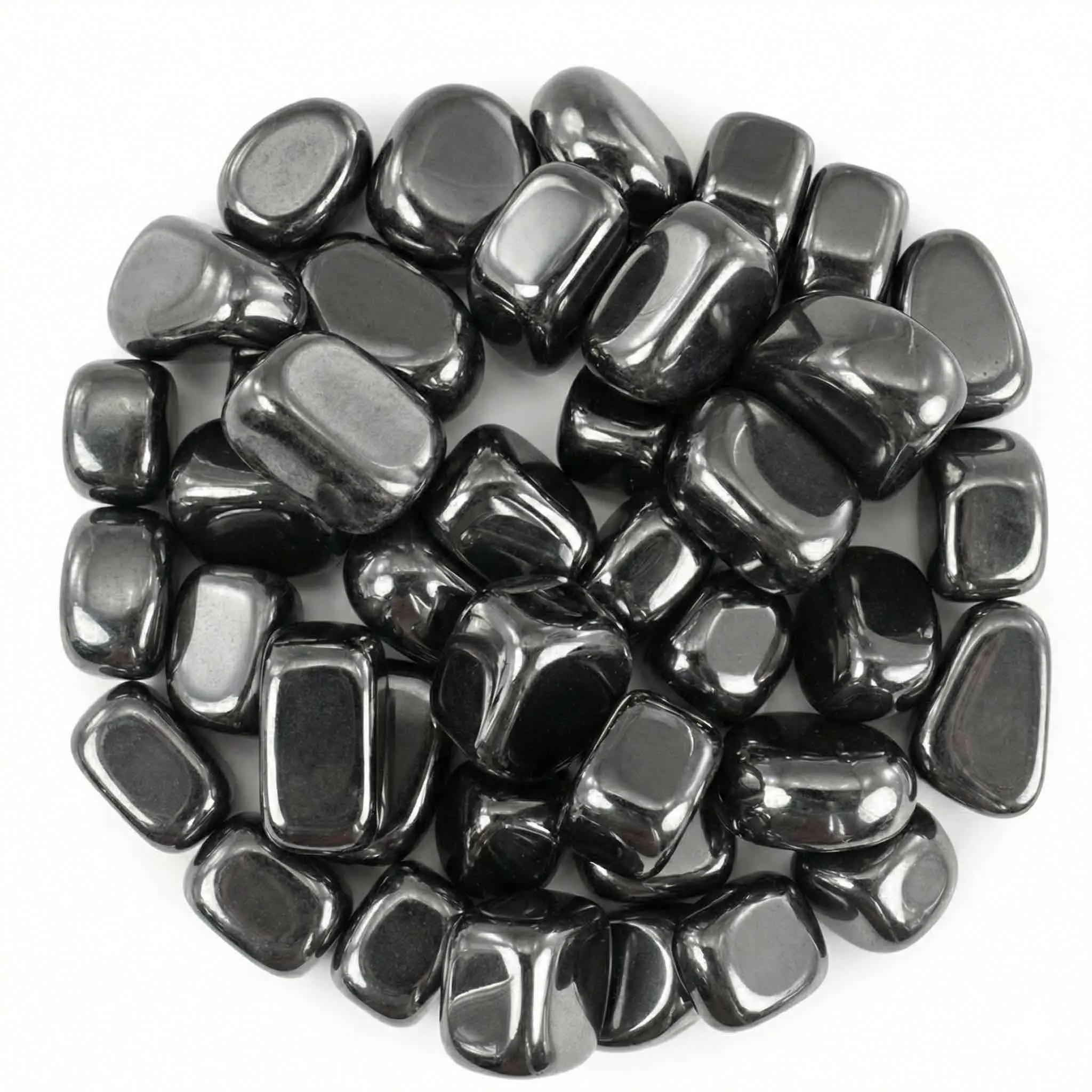 Magnetic Hematite Bulk 1 lb — Polished Tumbled Stones for Grounding &amp; Protection