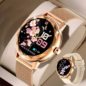 Smart watches for women, Calling smart watch - wireless calls, messages, weather updates, voice assistant, female functions, multiple sports modes, steps, distance and calories, perfect holiday gift, Smartwatch With Calls