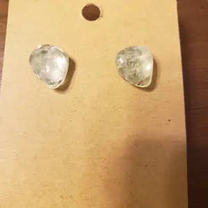 tumbled citrine crystal earings