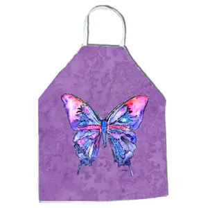 Carolines Treasures  27 H x 31 W in. Butterfly on Purple Apron