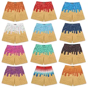 Baller Lifestyle | Ice Cream Drip Youth Mesh Shorts – 5" Premium Athletic Shorts for Youth & Adults | Lightweight Breathable Summer Sports Shorts | Baseball Training, Gym & Everyday Activewear