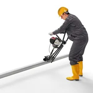 VEVOR Gas Concrete Power Screed, 8ft Aluminum Board Straight Bar Set, 4 Stroke Cement Finishing Vibrating Motor with Height Adjustable Handles, High Efficient Concrete Tools 6500RPM