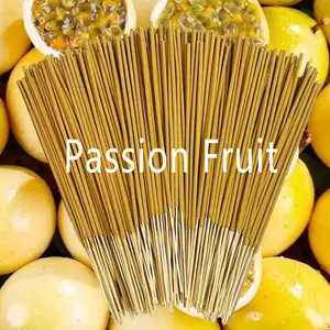 22cm Passion Fruit Scented Handmade Bamboo Incense Sticks, Long-Lasting Aroma, Ideal for Yoga, Meditation, Outdoor Activities