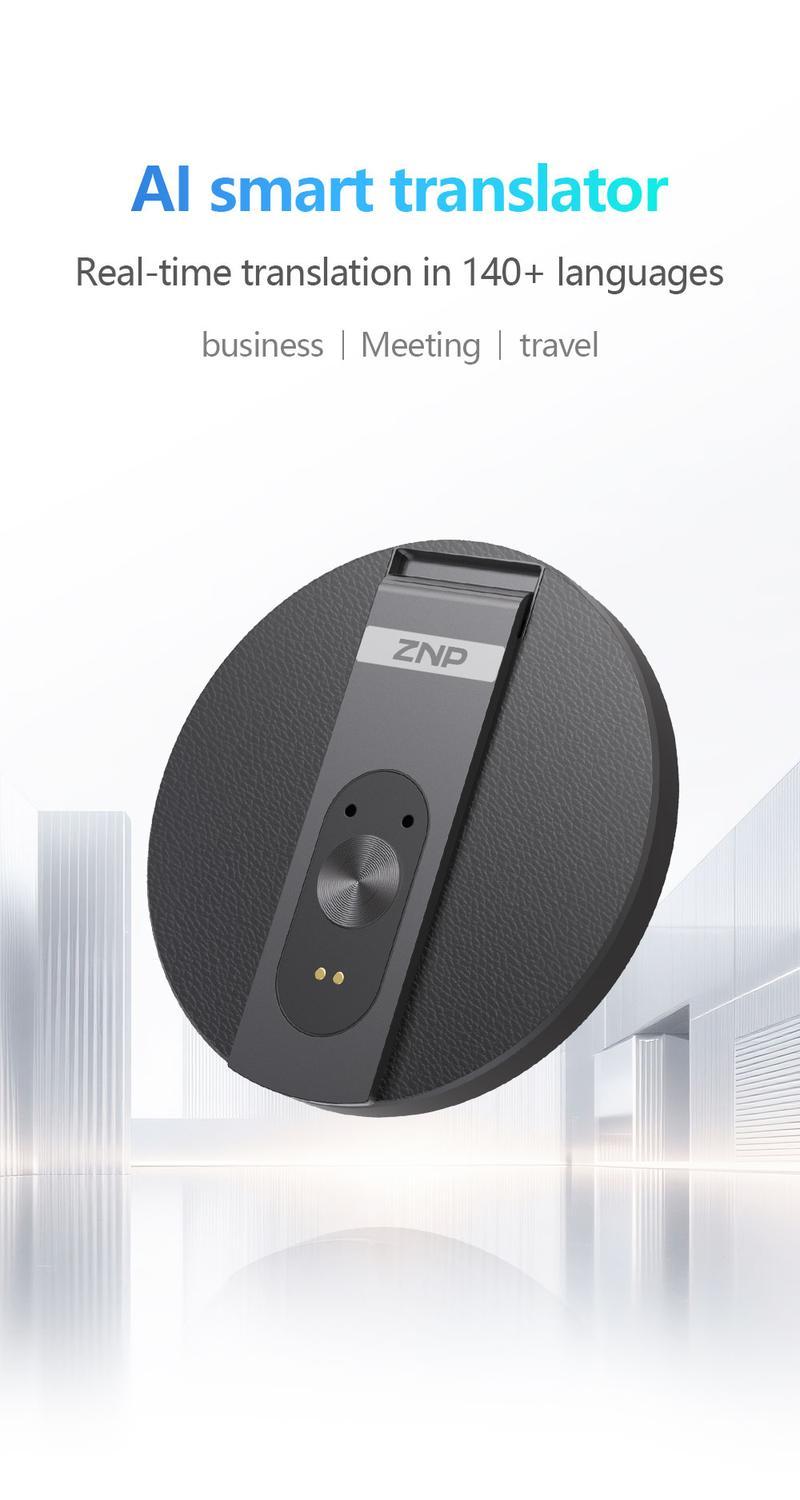 AI Translator Voice Recorder Note Recorder, Translation 146+ languages with Real-time Translation, Supports Video and Voice Call Translation, Magnetic Phone Holder,  Travel Socializing Lectures Meetings Interviews