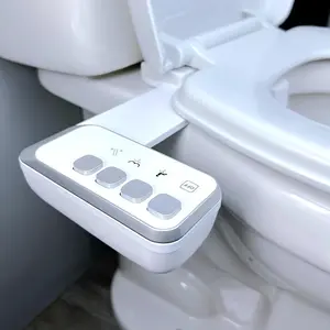 Toilet Spray Cleaner, Self-Cleaning Front and Back Flush, Non-Electric, Easy Installation, Water Pressure Control, Copper Three-Way Metal Braided Tube, Manual Bidet Sprayer, Bidet Sprayer For Toilet