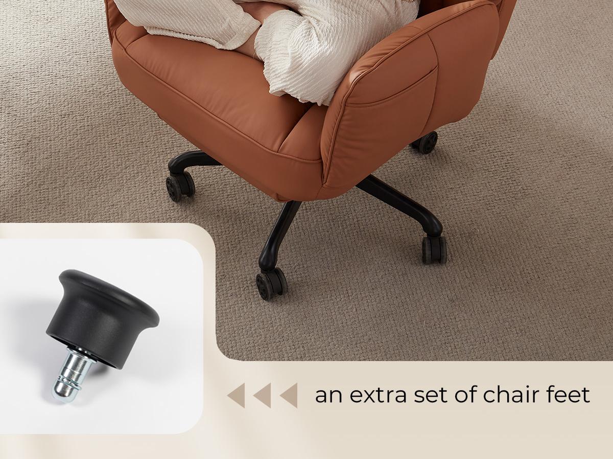 Dowinx Cross Legged Office Chair with Pivoting Armrests,Criss Cross Chair with Pocket Spring Seat & Back,Reclining Computer Gaming Chair with Footrest and Metal Base