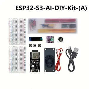 AI-Enabled Voice AI ESP32-S3 Development Board with DeepSeek XiaoZhi, N16R8 WROOM-1 Module, Breadboard DIY Kit for Smart Home IoT Projects (ESP32 DeepSeek Compatible)