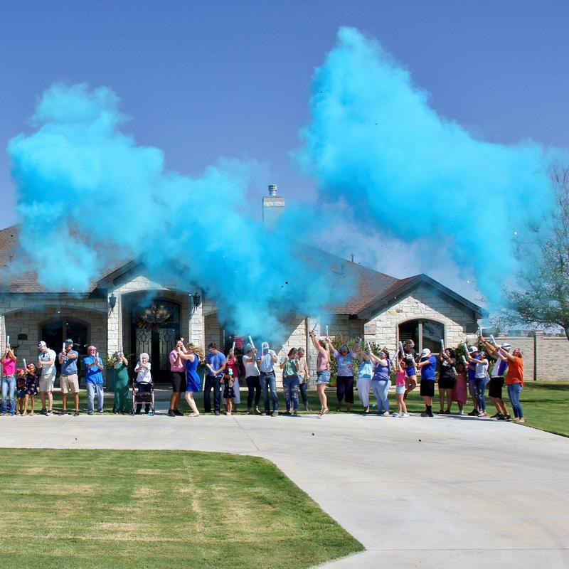 Blue Gender Reveal Powder Cannons