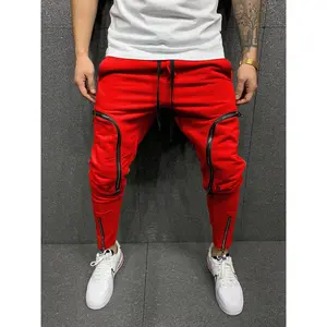 Men's Compression Sports Pants - All-Season Ankle-Length Drawstring Cargo Pants
