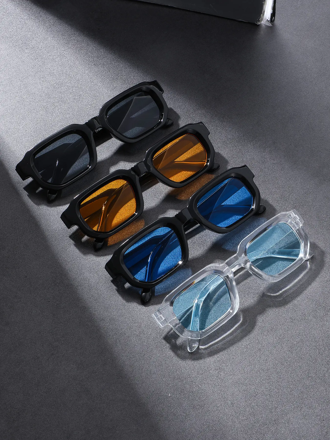 4 Pairs Fashionable Oval Frame Polarized Glasses, Sunglasses Set, Polarized Shades, Plastic Material, Oval Frame Design, Polarized Lenses, Ideal for Men & Women, Outdoor Parties, Travel, Driving, Fishing, Gift Choice