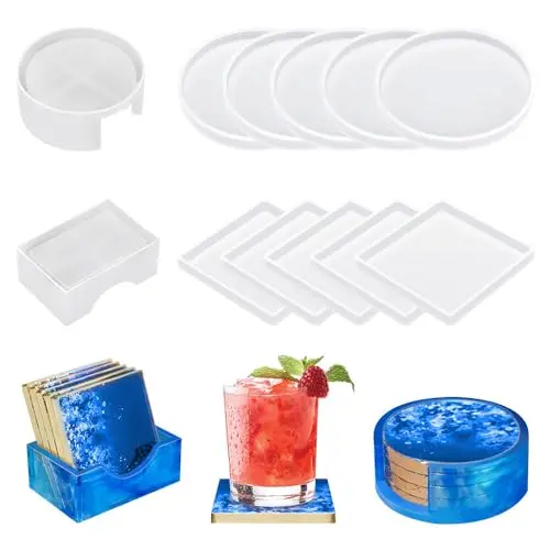 12PCS Coaster Molds