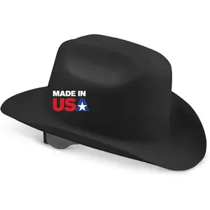 Safety Cowboy Hard Hat - Non-Vented, Full Brim, 4-Point Ratchet Suspension Safety Helmet for Men & Women - ANSI Z89.1 Class E & OSHA Compliant - Made in USA