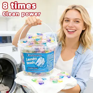 10ML Concentrated 7-in-1 Laundry Detergent Pods, 30-Pack Bucket, Anti-Static, Softening, Instant Water Dissolution, Long-Lasting Fragrance, Active Ingredients